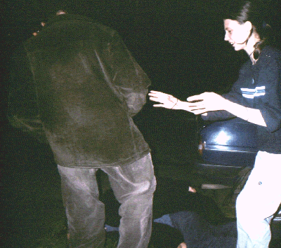 Kicking him won't work Chris, he's out for the night.